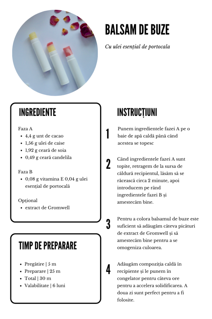 Cum să faci Balsam de Buze cu Ingrediente Naturale | How to make Lip Balm with Natural Ingredients