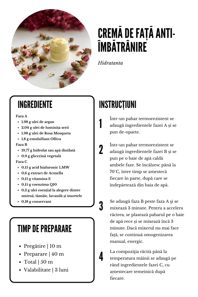 Cum să faci Cremă de față anti-îmbătrânire | How to make Anti- aging Face Cream Moisturizer