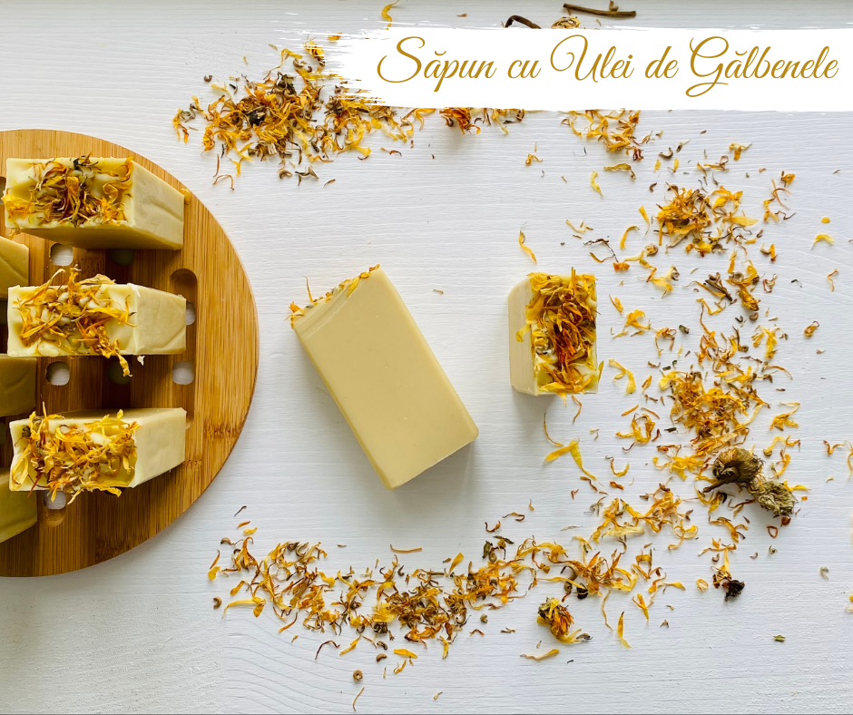Cum să faci Săpun cu Ulei de Gălbenele - Rețetă | How to Make Calendula Infused Oil Soap with Recipe