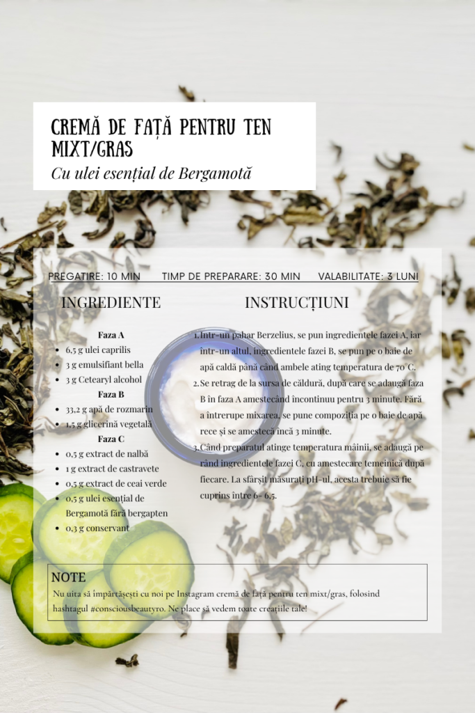 Cum să faci Cremă de față pentru ten mixt/gras | DIY Moisturizer for for Oily Acne Prone Skin